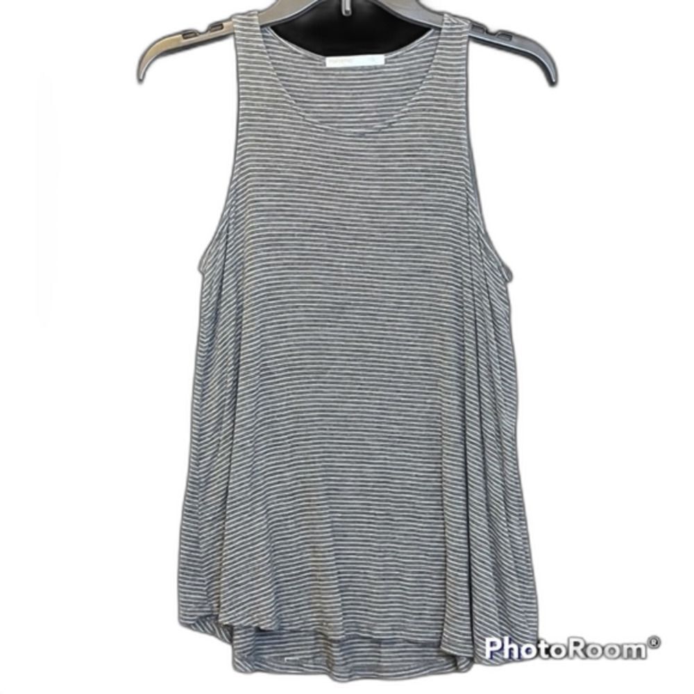 Femme Gray Striped Tank Top Size Small